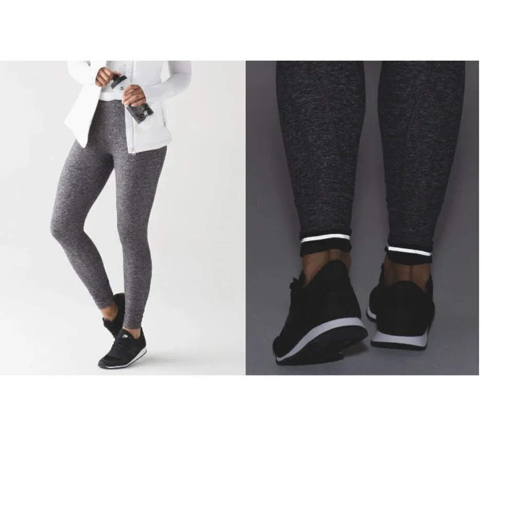 Lululemon Rush Hour Tight Heathered Black